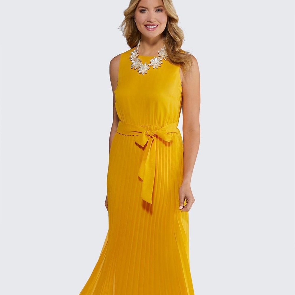 Cato pleated maxi dress size L